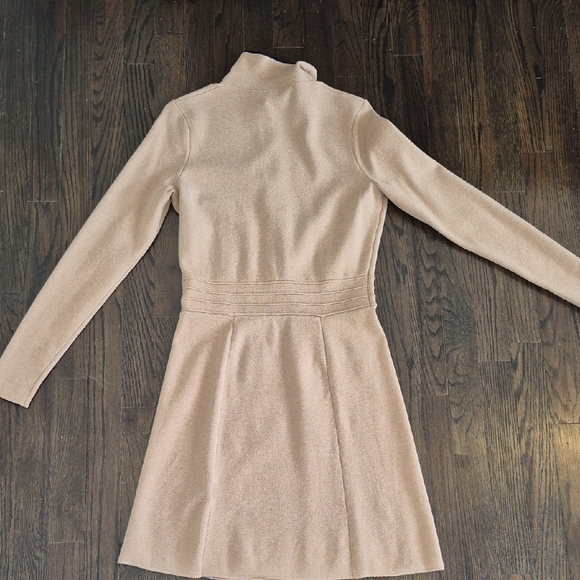 Elegant Tan Dress with Black Accents - Picture 6 of 6